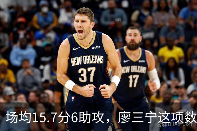 场均15.7分6助攻，廖三宁这项数据领跑全队